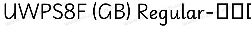 UWPS8F (GB) Regular字体转换